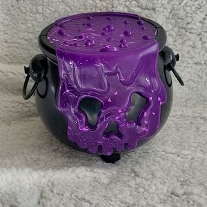 Disney Parks Halloween Purple Poison Cauldron Popcorn Bucket Light Up with Strap